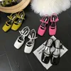 Sandals Vintage Womens Red Summer Square Toe Shoes Buckle Solid Color est Wedding Party High Heels 230421