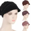 Мусульманская женская шляпа, арабская шляпа со скупыми полями, горячее сверление, орнамент, цветочное кружево, дышащая исламская шапка-тюрбан