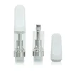 Plastik Tüplü Beyaz Siyah TH205 TH2-SE Vape Kartuşları Seramik Cam 0.5ml 0.8ml 1.0ml Clear 510 İplik Vidalı Boş Arabalar