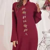 Ethnic Clothing Ramadan Eid Mubarak Caftan Abaya Dubai Arab Turkey Islam Muslim Long Dress Rhinestone For Women Kaftan Niqab Robe Djellaba