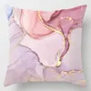 Taie d'oreiller variété de Polyester rose peau de pêche housse de coussin canapé taie d'oreiller en peluche décor à la maison carré de haute qualité 211S