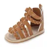 Sandaler Baywell Summer Pu Leather Bow Comfort Style för babyflickor 0-18 månader Skor Beach