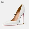 Designer Women High Heel Shoes Red Shiny Bottoms 8cm 10cm 12cm Thin Heels Black Nude Patent Leather Woman Pumps with dust bag eur 36-44