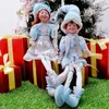 Kerstversieringen 1 paar Elfenpaar Pluche poppen Speelgoed Kerstboomhanger Druppelornamenten Hangende decoratie Navidad Jaar Kerstcadeaus voor kinderen 231121