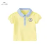 Polos Dave Bella été garçons polos à manches courtes revers couverture en coton T-shirts enfants chemises actives vêtements pour enfants DB2221479 231122