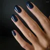 False Nails 24Ps/Lot Artificial Acrylic Short Fake Solid Color Simple Korean Full Press On Nail Tips Removable Wearing Art