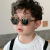 Altri accessori moda Occhiali da sole per bambini Cartoon Bear Shape Frame Ragazze Bambini Occhiali da sole Round Street Beat Baby Boys Occhiali da vista selfie Eyewear J230422