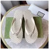 2023 Fashion Slippers Beach Shoes Flip Flops Thick bottom womens green yellow orange navy bule white pink brown summer sport sneaker 35-42