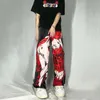 Jeans femme Y2K Baggy Jeans Harajuku années 2000 Streetwear Vintage impression surdimensionné Hip Hop jean ample rock gothique mode pantalon large pantalon 231122