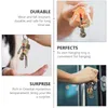 Keychains 2 st prydnad Creative Bag Hanging Key Ring Holder Purse Chain Pendant Metal Amulet Cool Car