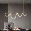 Chandeliers Modern Long Led Ceiling Chandelier Light For Table Dining Room Kitchen Bar Pendant Lighting Suspension Design Lusters Luminaires