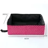 Cat Carriers Litter Box Practical Collapsible Creative Foldable Portable Pet Dot Pattern Pan For Outdoor Travel