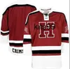 Custom Men's Harvard Crimson Colosseum Mr. Plow Hockey Jersey Hafdery zszył dowolny numer S-3xl