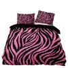 Bedding sets American Style Set 240x220 Pink Leopard Pattern Duvet Cover with Pillowcase Single Double King Comforter Bed 231121