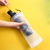 Storage Bags Plastic Bag Matte Translucent Umbrella Reusable Portable Drawstring Cover Home