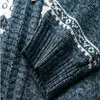 Chandails pour hommes automne hiver veste hommes version coréenne mince tricot cardigan en peluche manteau rembourré mâle pull décontracté chemise