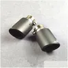 Muffler 1 Pcs Remus Matte Stainless Steel Single Exhaust Tips For Carbon Car Back Exhausts System Drop Delivery Mobiles Motorcycles P Dh3Hu
