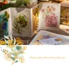 Gift Wrap 30 PCS Watercolor Scrapbooking Sticker Pack Simulation Flowers Plant Transparent Decal Collection For DIY Diary NIN668