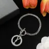 Womens Bracelet Necklace Set Designer Silver Earrings Diamond Bracelets Love Hoop Earings Chain Necklaces 925 Silver Luxury Ladies Party Gift With Box 2311221D