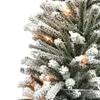 Christmas Decorations PreLit 3' Flocked Fir Artificial Tree with Pines Cones and 50 Lights Green 231121