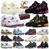 4s jumpman 4 scarpe da basket scarpe da ginnastica da uomo Frozen Moments Military Black Cat What The Olive Neon Pink Red Cement Bred Sail sneakers da donna sportive