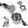 Outros Home Garden Novo Alho Press Crusher Gengibre Espremedor Legumes Masher Aço Inoxidável Handheld Mincer Cozinha Cozinhar Gota de Dhzxn