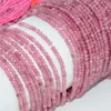 Lösa ädelstenar naturliga rosa turmalin fasetterade rondelle pärlor 2,9 mm tjocklek cirka 2 mm