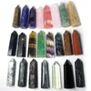 Totalt 46 komplett variation grov polerad kvarts pelare konstprydnader Energigen Wand Healing Gemstone Tower Natural Crystal Point ODTBC