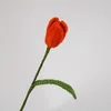 Dekorativa blommor 5 st blandade färg tulpaner konstgjorda hembordsmord simulering handgjorda bukett diy hög kvalitet