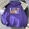 Herrtröjor tröjor jag röker inte gata tryck hoody mens personlighet hip hop casual hoodie crewneck fleece pullovers sport varma hoody män j231121