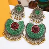 Dangle Earrings Big Flower Tassel Jhumka Gypsy Afghan Jewelry Ethnic Antique Beads Long Drop For Women Bohemian Gift