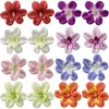 Kwiaty dekoracyjne 16pcs sztuczny jedwabny kwiat DIY Orchid Fryzury