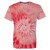 T-shirt da uomo Splendido arcobaleno Tie Dye stampato a maniche corte T-shirt da uomo Hip Hop Streetwear Top T-shirt Moda casual O collo T-shirt 230421