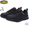 Scarpe eleganti LARNMERN Puntale in acciaio di sicurezza per uomo Donna Anti Smash Puncture Sneakers da lavoro leggere antiscivolo 230421