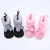 Bottes de premiers pas pour bébé, chaussures en coton pour garçons et filles, chaussons chauds à semelle souple