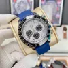 40MM U1 Mens Relógios Mecânicos Automáticos Vidro Safira Aço Inoxidável Céu Azul Dial Fecho Sólido Montre de Luxe Super Luminoso À Prova D 'Água