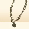 Nytt vintage Beauty Head Necklace Multi Chains Chokers Halsband för kvinnor mynthänge halsband Guldhalsbandsmodesmycken 20208487997