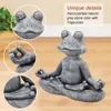 Decorazioni da giardino Goodeco Rana Figurine Resina Zen Yoga Jardin Statua Decorazione Scultura all'aperto Decorazioni per la casa Ornamenti per interni 230422