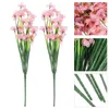 Fleurs décoratives 8 pièces Bouquet mariage Faux artificiel Para Mujer intérieur bricolage