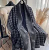 NY CASHMERE-liknande TASSEL SCARF Kvinnlig femspetsig stjärna Autumn och vinter varm dubbelsidig halsduk Luftkonditionering Filt sjal