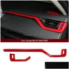 Andere interieuraccessoires Auto Red Chrome Decoratie voor -2021 RAV4 Armest Console Strips Water Cup Eir Vent Trims Drop levering DHF6W