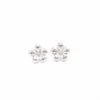 Stud Earrings Flowers Contracted 5 Petal Style Ear Nails Three Color Suitable For Women