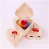 Valentinstag Blumenseife Rose Herz Duftbad Körper Blütenblatt Fall Hochzeit Dekoration Festival Holz Geschenk Drop Lieferung Dhuas