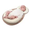 Almofadas que moldam o colchão anti-Rollover nascida infantil por 0-12 meses Baby Sleeping Positioning Poushing Cotton Pillow 230422