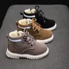 Boots Childrens casual shoes Autumn winter boots Boys Fashion leather soft anti slip girls 2130 sports running 231122