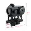 Telescópio binóculos 1x25 caça ao ar livre compacto brilho ajustável reflexo red dot sight glock tactica rifle óptico escopo 231121