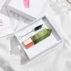 4 in 1 natürliche Kristall ätherisches Öl Kunst Flasche Massage Rolling Eye Cream Scraping Beauty Parfüm Flaschen mit Geschenkbox Vbdke