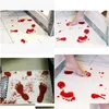 Bath Mats A Blood Mat Footprints Nonslip Creative Carpet Room Products Y200407 Drop Delivery Home Garden Bathroom Accessories Dhhav