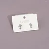 Stud Earrings French Temperament Fashion Trend Simple Square Han So Hee Same Exquisite All-match Women's