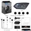 モーターサイクルインターコムワークシートーキーEJEAS 1/2PCS MS20メッシュBluetooth 5.1ヘルメットインターホンMoto Headset IP67防水20グループTOAKI DHTWD